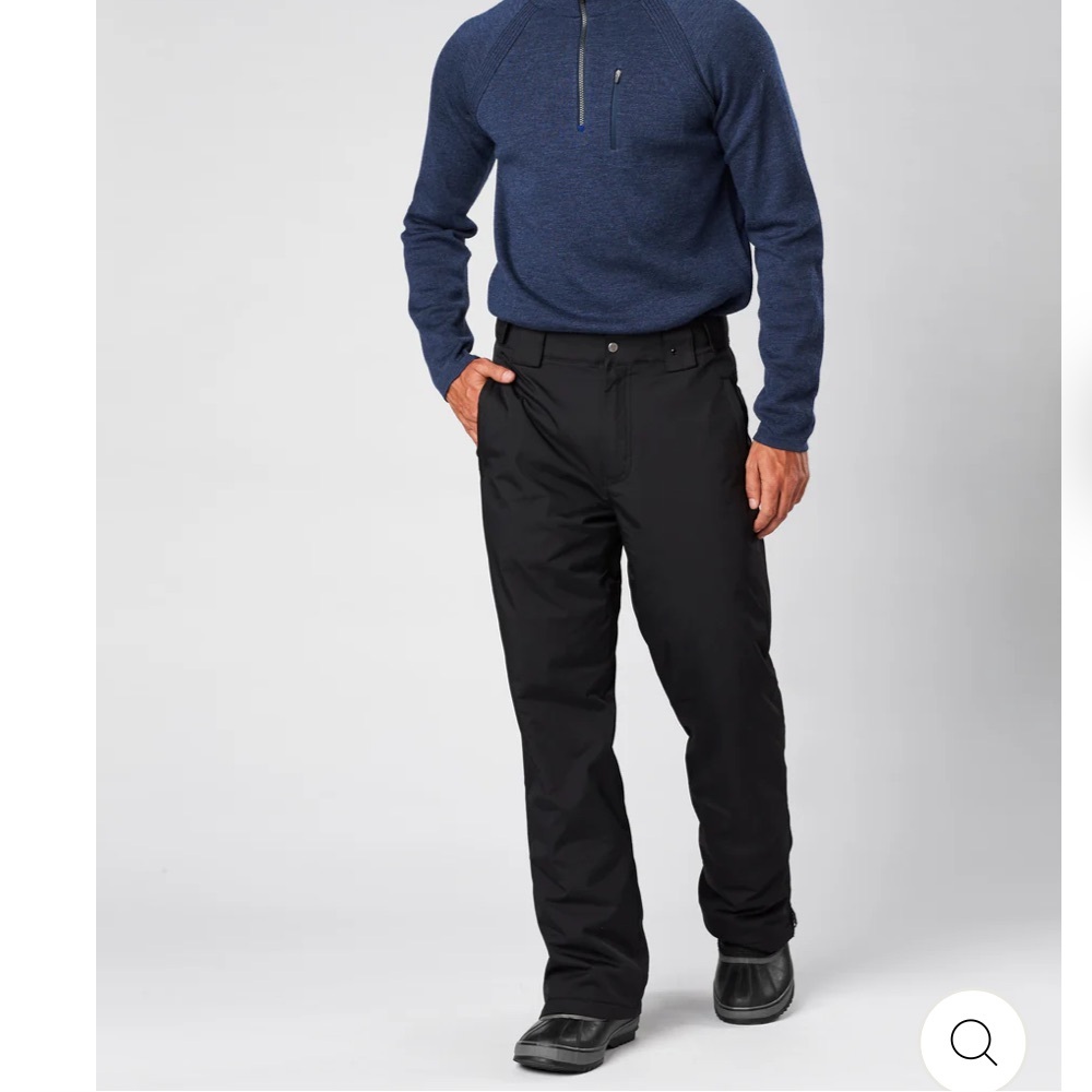 FERA Men’s Black Insulated Ski Snowboarding Pants Waterproof Breathable Size 40S